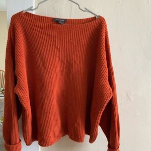 French connection Medium Rust Orange oversized sweater